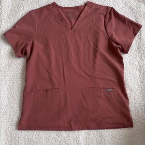 FIGS Women's Casma Scrub Top - Mauve